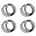 JAERBEE 4X Windshield Glass Washer Sprayer Nozzle Hose Pipe B7 B8 CC Golf 6 MK6 A3 8P A4. 