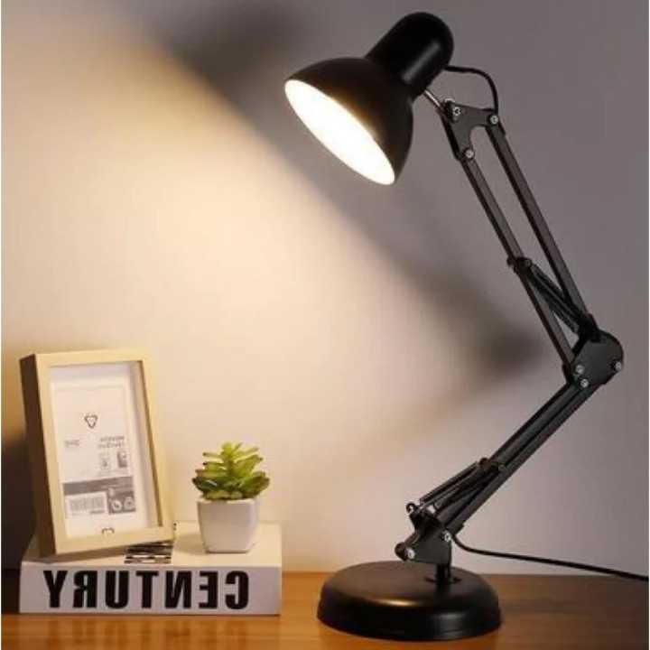 Flexible Metal Electric Table Lamp - Reading / Study Table Lamp, Free Table/Bed Conner Stand-60Watt