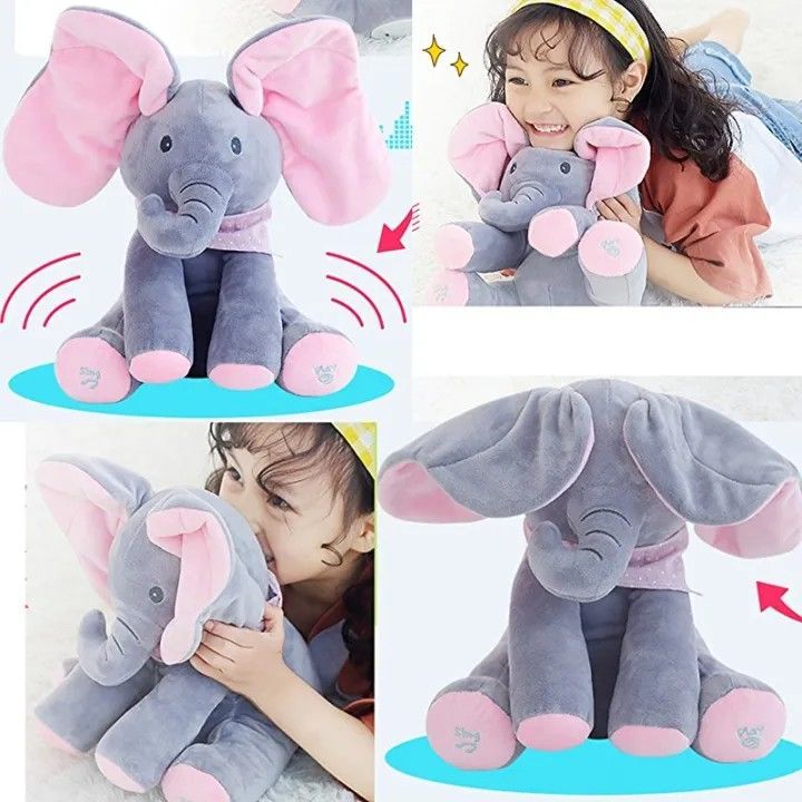 Peek A Boo Elephant Musical Toy Sing With Music