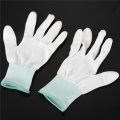 ARELENE 3 Pair ESD PC Computer Working Anti-Skid Anti Skid Anti-Static White Gloves New. 