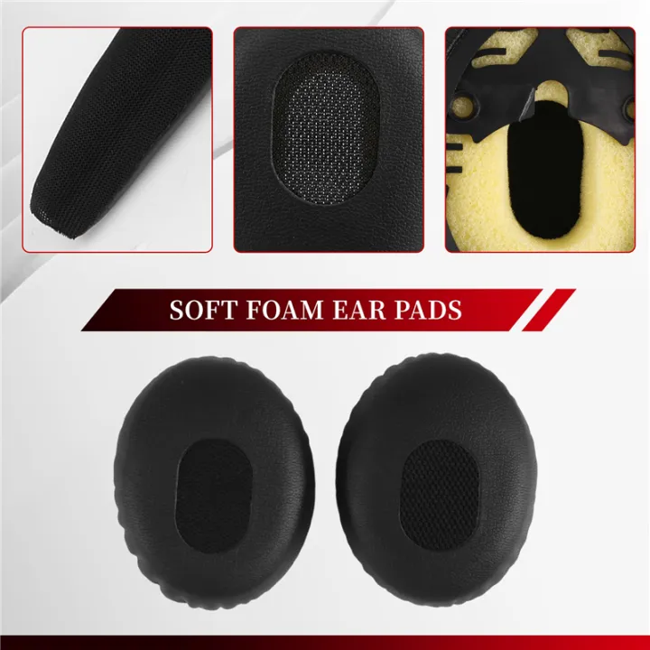 ARELENE%20A%20pair%20of%20black%20ear%20cushions%20with%20pad%20for%20QC3%20Quiet%20Comfort%203%20headphones%20-%20Image%207