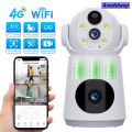Anedshaop 8MP 4K 4G/WiFi IP Camera Dual Lens Dual Screen Low Powered Battery women>women Baby Monitor PIR Human Detection Night Vision Security Camera. 