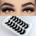 HOT 7 Pairs False Eyelashes, Fluffy Mink Lashes , Cat-Eye Look 8D Volume Eyelash Strips. 