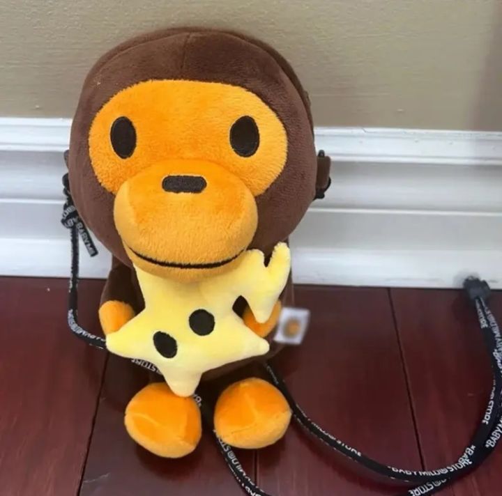 Masala%20Beads%20Cute%20Baby%20Bape%20Plush%20Milo%20Monkey%20Mobile%20Phone%20Shoulder%20Bag%20For%20Unisex%20-%20Image%205