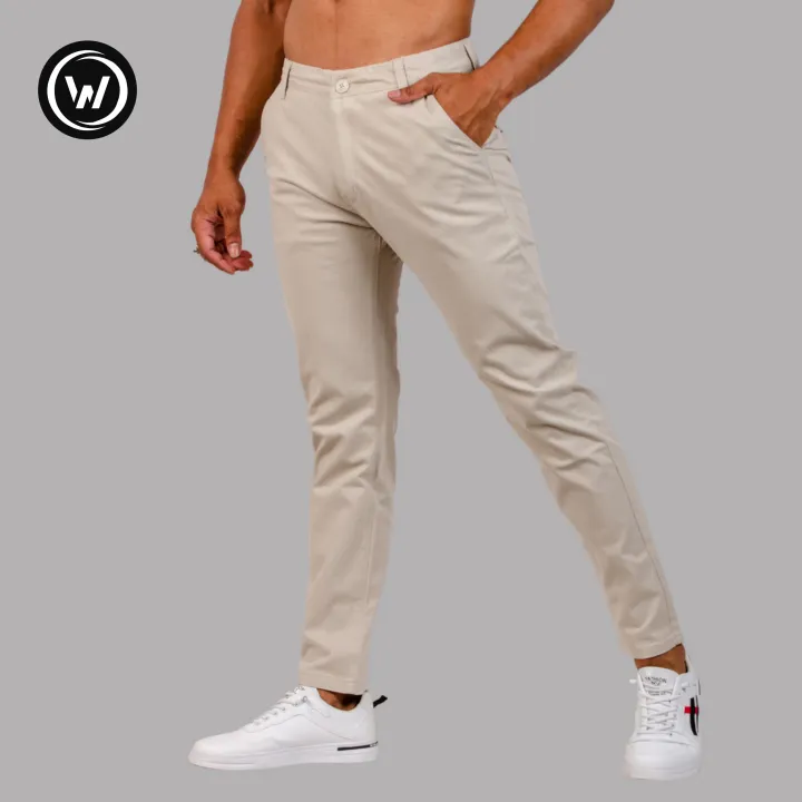 Wraon%20Light%20Cream%20Stretchable%20Premium%20Cotton%20Chinos%20For%20Men%20-%20Fashion%20%7C%20Pants%20For%20Men%20%7C%20Men's%20Wear%20%7C%20Chinos%20Pants%20%7C%20-%20Image%203