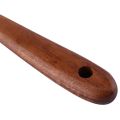 NAMUNY 1x Teak Wood Spoon Long Handle Spoon Ladle Big Rice Paddle Wooden Spoon & 6x Wooden Butter Knife Cheese Spreader. 