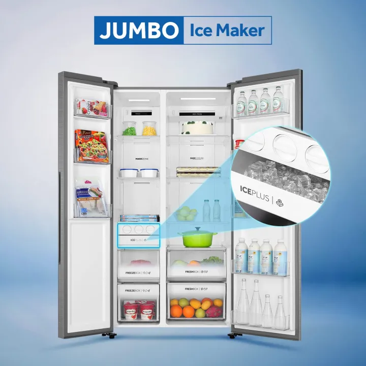 Haier%20630%20L%20Double%20Door%20Side%20By%20Side%20Convertable%20Refrigerator%20With%20%20Inverter%20Technology%20HRS-682KG,%20Black%20Glass,Glass%20Door%20-%20Image%205