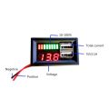JINMY 2X 12V Digital Voltmeter Voltage Battery Panel Meter for Car Motorcycle USB 5V 2A Output. 