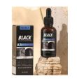 Black Hair Serum | Anti-Hair Loss, Growth Booster, Revitalize with Lustrous Black Shine, Professional Hair Care. 