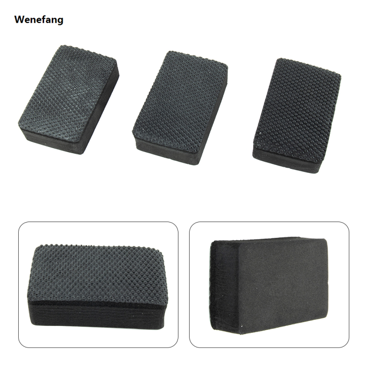 Wenefang 3X Car Clay Bar Pad Sponge Block Cleaning Eraser Wax Polish Pad Tools Black Sponge Durable Automotive Care Cleaning Brush Tools