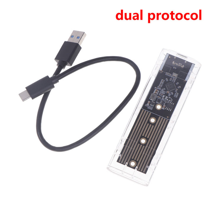 M.2%20NVME%20Enclosure%20Supports%20PCIe%20/NGFF%20SATA%20/Dual%20Protocol%20SSD%20USB%20Type%20C%2010Gbps%20M2%20SSD%20Clear%20External%20Enclosure%20Hard%20Disk%20Box%20Guka%20-%20Image%203