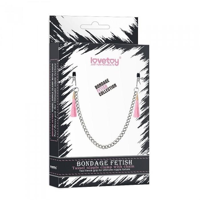 Tassel Nipple Clamp With Chain (Sex Toy)- LV761008