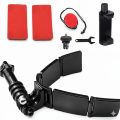 Motovlog Helmet Chin Mount Plus Phone Holder for All Mobile and Gopro. 