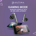 Ultima Boom 141 ANC Earbuds (30 dB) | 45Hrs Playtime | Game Mode (40ms) | IPX5 Water Resistant | 13 mm Drivers For Deep Bass Wireless Earbuds. 