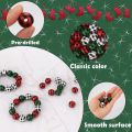 NAMUNY 120 Pcs Wooden Beads, Print Wood Beads Handmade Round Rustic Farmhouse Wood Beads (16Mm) 3 Colors. 