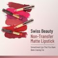 Swiss Beauty Non-Tranfer Matte Lipstick, Smooth & Waterproof, 2g. 