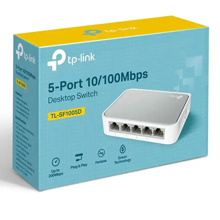 TP-Link%20White%20Color%205%20Port%2010/100%20Mbps%20Fast%20Ethernet%20Switch%20(TL-SF1005D)%20-%20Image%206