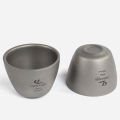 50Ml Outdoor Portable Titanium Tea Cup Titanium Wine Cup Small Tea Cup for Camping Hiking. 