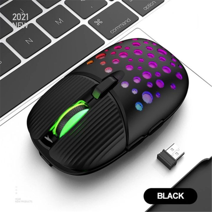 K-Snake BM900 RGB LED Backlit 2.4Ghz Gaming Mouse Rechargeable Wireless ...