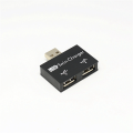 OUMERY 2X Portable Mini USB Hub to 2 Port Charger Hub Adapter USB Splitter Dual USB Charging Extender for Phone Computer Black. 
