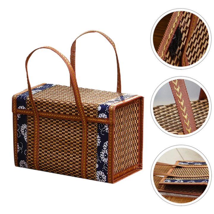 JAERBEE%20Fruit%20Basket%20Bamboo%20Woven%20Portable%20Simple%20Handheld%20Picnic%20Food%20Container%20Foldable%20Snacks%20Containers%20Kids%2040x20x25cm,A%20-%20Image%206