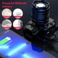 1 Set Rechargeable Head Light 360° Adjustable Angle Headlight Flashlight Motion Sensor for Fishing. 