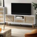 Kamakhya Decor Tv Rack 120Cm Length  White & Wood. 