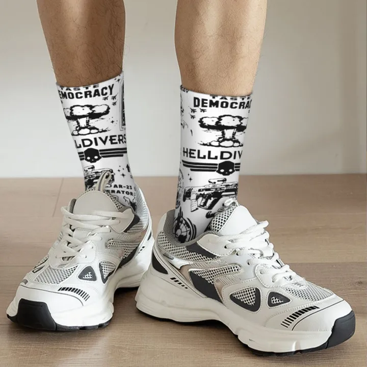 Cool%20Helldivers%20Full%20Sports%20Socks%20Polyester%20Crew%20Socks%20for%20Women%20Men%20-%20Image%204