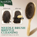 DISICHEN Boar Bristle Hair Brush Women Wood Bamboo HairBrush Professional Curly Airbag Scalp Brush Comb for Hair Beauty Care Salon Tools Luxury. 