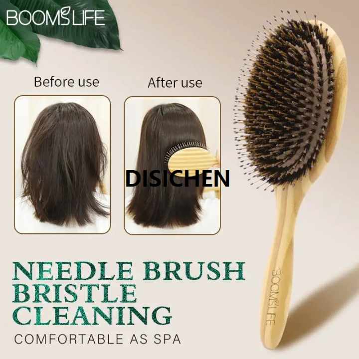 DISICHEN%20Boar%20Bristle%20Hair%20Brush%20Women%20Wood%20Bamboo%20HairBrush%20Professional%20Curly%20Airbag%20Scalp%20Brush%20Comb%20for%20Hair%20Beauty%20Care%20Salon%20Tools%20Luxury%20-%20Image%202