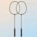 2pcs Badminton Racket Set Ultralight Split Ferro Alloy Adult Badminton Racket With Bag Attacking And Defending. 