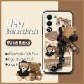 Waterproof Skin-friendly feel Phone Case For OPPO A5 5G/4G 2025 Global Cartoon soft case cute Bear bracelet Simplicity. 