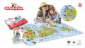 UnikPlay Geografika World Map Game | Non-Tearable, Waterproof Illustrated Map With 280+ Trivia Questions, 48 Double-Sided Cards. 