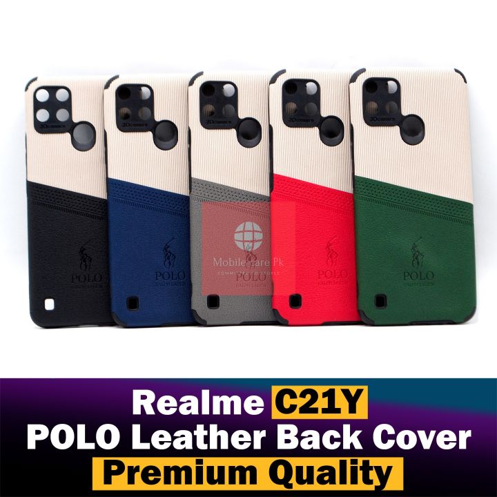 New style Realme C21Y Back Cover Leather Type Soft C21Y Case For Boys