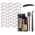 Eyebrow Stencil Kit, One Step Eyebrow Powder with 8 Reusable Eyebrow Stencils, Long Lasting Waterproof Eyebrow Makeup(Dark Brown). 