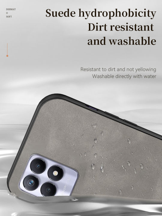 Lereach%20For%20Realme%208i%20Case%20Luxury%20Sheepskin%20Leather%20Shockproof%20Matte%20Back%20Cover%20-%20Image%202