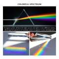 JAERBEE 4pcs 6 Inch Clear Optical Lens Glass Triangular Prism for Photography Science Classroom Rainbow Maker Art Decor. 