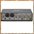 Professional 24Bit 192KHz Audio Interface 2 Input Sound Card for Electric Guitar Loopback External Studio PC Recording Easy Install Easy to Use. 