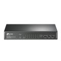 POE Switch TP-Link 9 Port 10/100Mbps Desktop Switch With 8-Port PoE+ TL-SF1009P Black. 