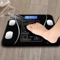 Bluetooth Weighing Scale Human Body Weight Machine Digital (Tempered) with Battery & Temperature Indicator. 