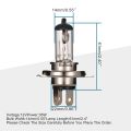 GOOFIT 2pcs/set Motorcycle H4 Head Light Bulbs 12v 35w High Low Beam for 50cc-250cc Chinese Scooter Go Kart ATV Dirt Pit Bike. 