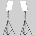 RL24 LED Video Light Panel Light With Tripod Square Diffuser Light With Stand Photography Lamp. 