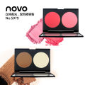 Ellie NOVO V Face Duo Blush Matte Rouge Contour Lifting Complexion Duo Contour Powder. 