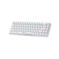 Xtrike Me GK-995W Tri-Mode Wireless Mechanical Gaming Keyboard - (Bluetooth, 2.4GHz & Wired USB-C) - RGB Backlit -Mechanical Red Switches - 99-Key Layout - Driver Programable - High-Capacity Battery - (Windows, Mac, Android, and iOS)Compatible - White. 
