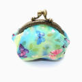 Canvas Clutch Unique Design Fabric Open Buckle Handmade Bag Vintage 10.5cm Wallet for Ladies Evening Wear Casual Outing Women's Fashion Gift Item Collector's Piece. 