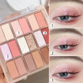 1Pcs Korean 18 Color Eyeshadow Palette Glitter Pearly Eyeshadow Long Lasting Charming Eye MakeUp Palette For Women. 