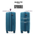 NUELITE Daxing 24 Inch Expandable Spinner Travel Suitcase | Polypropylene Hard Shell Luggage | Multi-Step Trolley Handle | Integrated Combination Lock | 8 Silent Double Wheels Suitcase. 