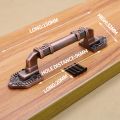 NCANRUI 4 PCS Antique Handles with Screws Kitchen Cabinet Handles Drawer Pulls Furniture Door Pull DIY Hardware. 