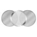 3 Pack Metal Reusable Coffee Filter Mesh for Coffee Maker Espresso Maker, Silver. 