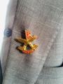 Nepali Khukuri Cross Nepal National Flag Lapel Pin For Coat Jacket,Topi. 